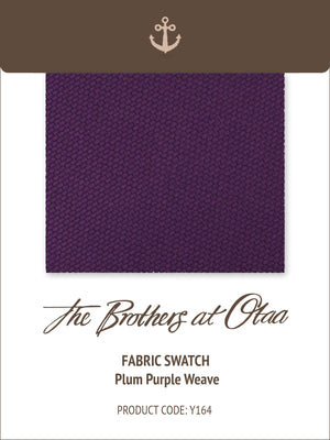 Fabric Swatch (Y164) - Plum Purple Weave
