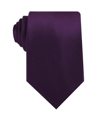 Plum Purple Weave Necktie