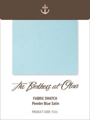 Powder Blue Satin Y211 Fabric Swatch