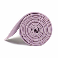 Purple Lilac Lavender Slub Linen Skinny Tie
