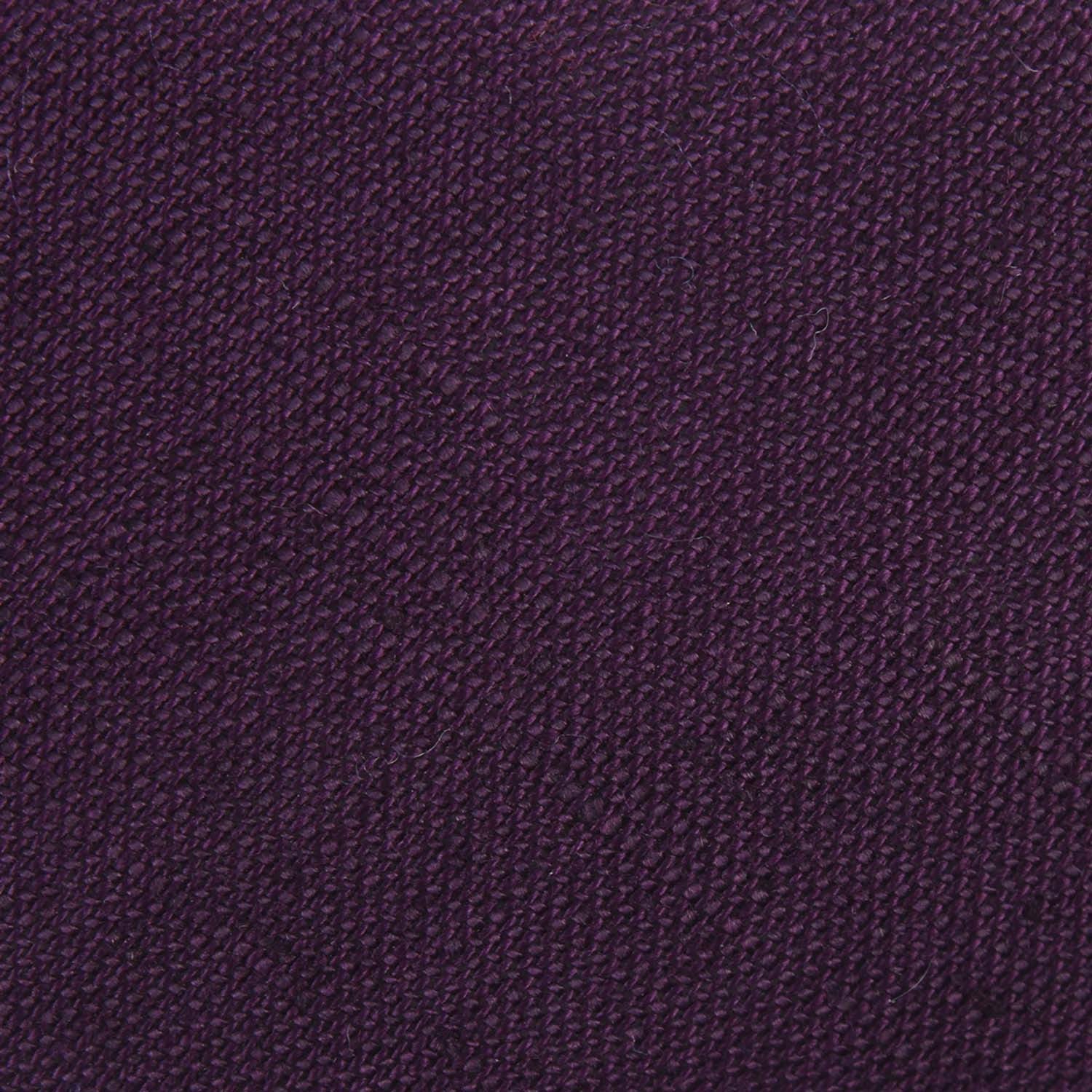 Purple Plum Slub Linen Fabric Self Tie Diamond Tip Bow Tie L172