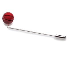 Red Basketball Lapel Pin for Mens