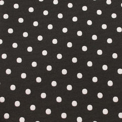 Royal Black Polka Dots Fabric Self Tie Bow Tie X723