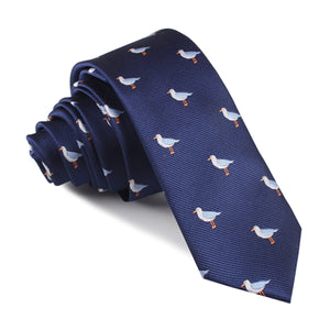 Seagull Bird Skinny Tie