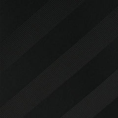 Sinatra Black Striped Pocket Square Fabric