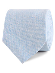 Sky Blue Donegal Linen Necktie
