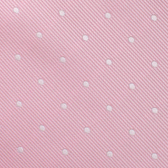 Soft Pink Polka Dots Skinny Tie Fabric