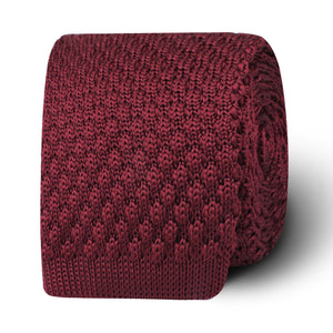 Spiced Burgundy Knitted Tie
