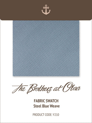 Fabric Swatch (Y210) - Steel Blue Weave