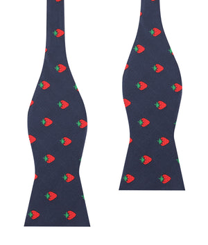 Strawberry Self Bow Tie