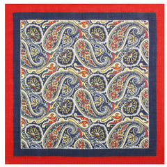 The Little Tramp Paisley Wool Pocket Square