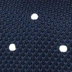 The Captain Polka Dot Knitted Tie Fabric