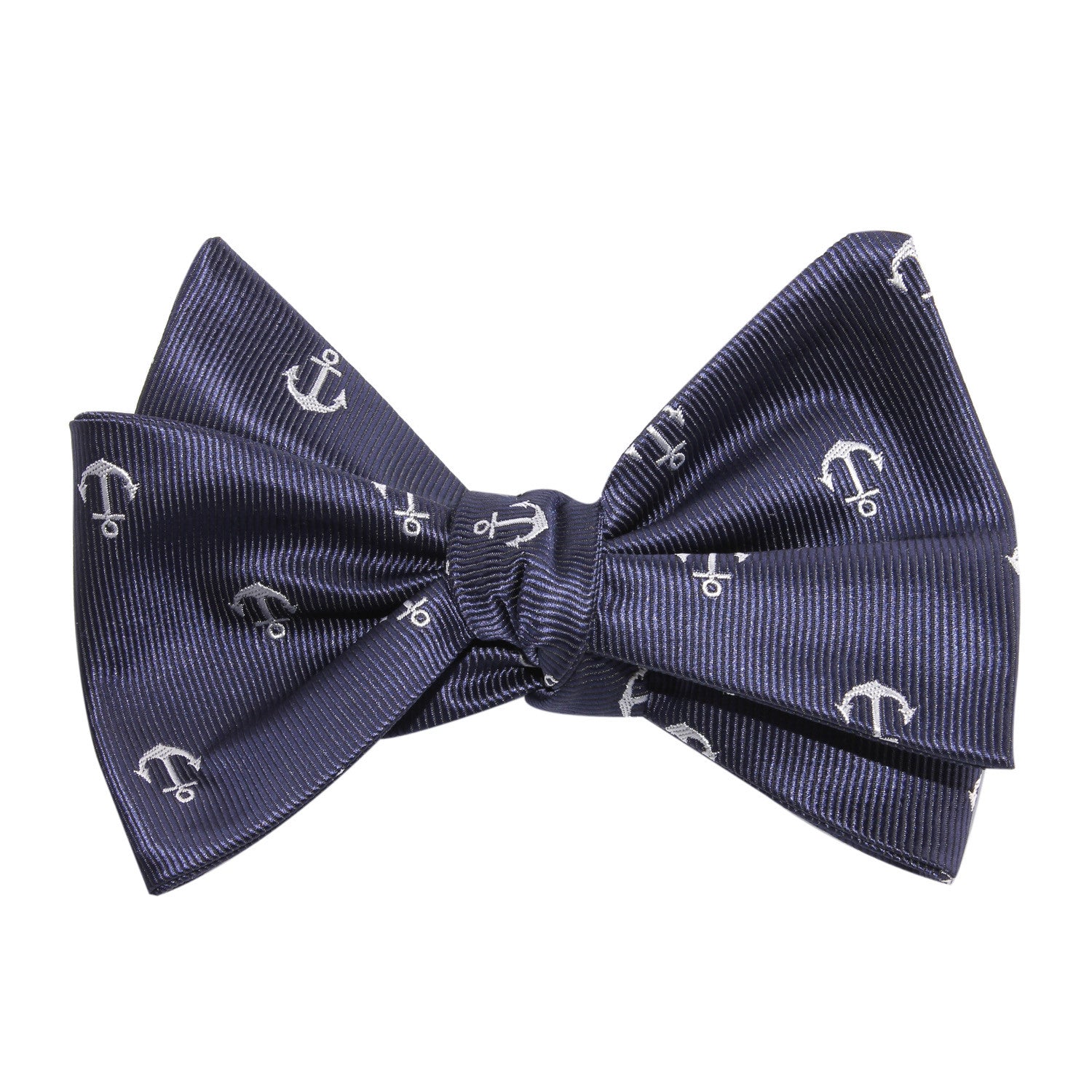 The OTAA Navy Blue Anchor Self Tie Bow Tie 3