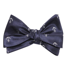 The OTAA Navy Blue Anchor Self Tie Bow Tie 1