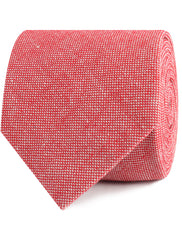 Venetian Red Linen Necktie
