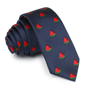 Watermelon Slice Skinny Tie