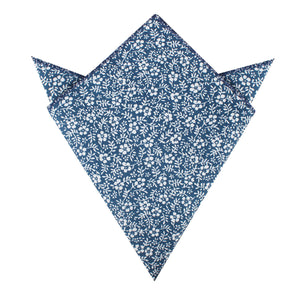 White Orchid Floral Pocket Square