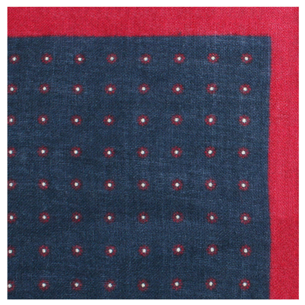 Scottish Connery Wool Pocket Square Fold