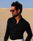 Brantley Black Twill Non-Iron Shirt