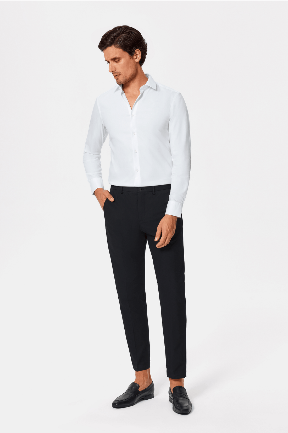 Men's Easy-Iron Cotton White Dress Shirt | Classic & Slim Fit | Long Sleeve White Formal Shirts | Premium Wedding Shirt By OTAA | OTAA Men's Easy-Iron Cotton White Dress Shirt | Classic & Slim Fit | Long Sleeve White Formal Shirts | Premium Wedding Shirt By OTAA | OTAA