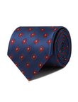 Claret House Necktie - burgundy floral detail - OTAA