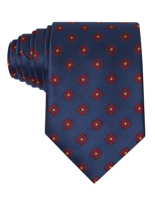 Roseport Crimson Navy Necktie