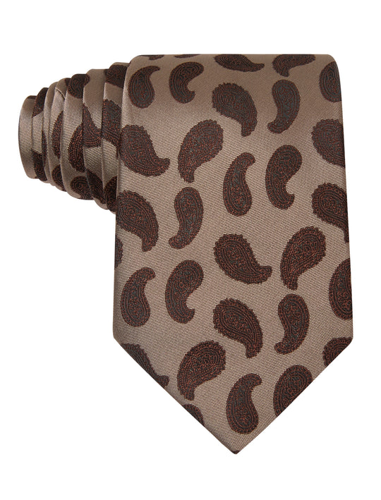 Toffee Teardrop Paisley Necktie