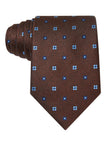 Mahogany Blue Floret Necktie