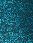Blue Lagoon Necktie - knotted view, teal pattern - OTAA