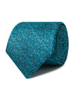 Blue Lagoon Necktie - teal patterned detail - OTAA