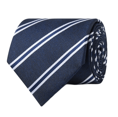Coastline Classic Navy Twin Stripe Necktie