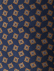 Navy Blue Brooker Necktie - knotted view, navy blue - OTAA