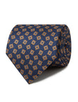 Navy Blue Brooker Necktie - navy blue pattern detail - OTAA