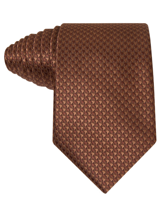 Hazelmere Cognac Houndstooth Necktie