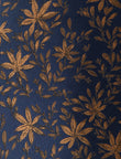 Navy Autumn Amber Necktie - knotted view, navy and amber - OTAA