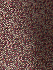 Autumn Mosaic Necktie - knotted view, burgundy and tan pattern - OTAA