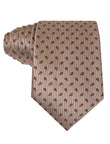 Caramel Paisley Necktie - light brown caramel paisley tie, 100% microfiber - OTAA