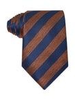 Carrington Copper Navy Stripe Necktie
