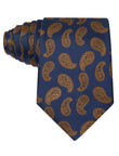 Saffron Navy Paisley Necktie