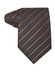 Cobalt Cocoa Stripe Necktie