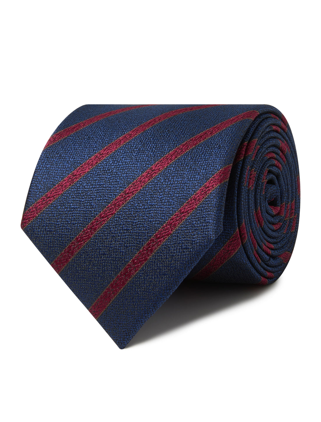 Kensington Red Necktie - navy and red stripe detail - OTAA