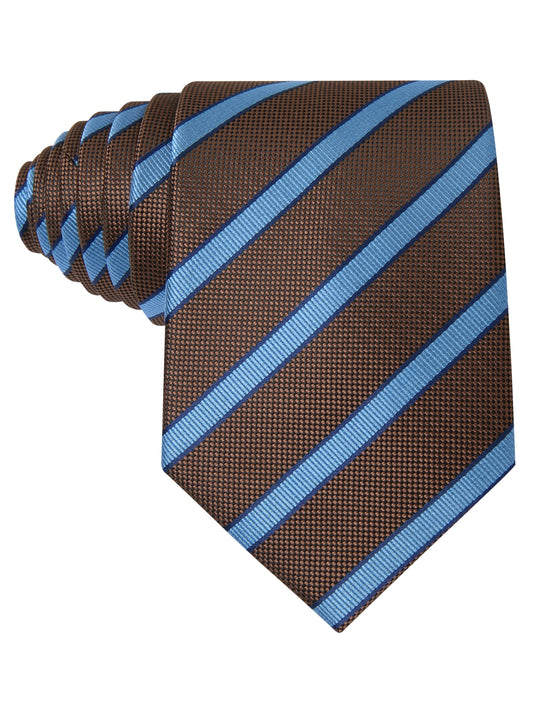 Bluebell Brown Stripe Necktie