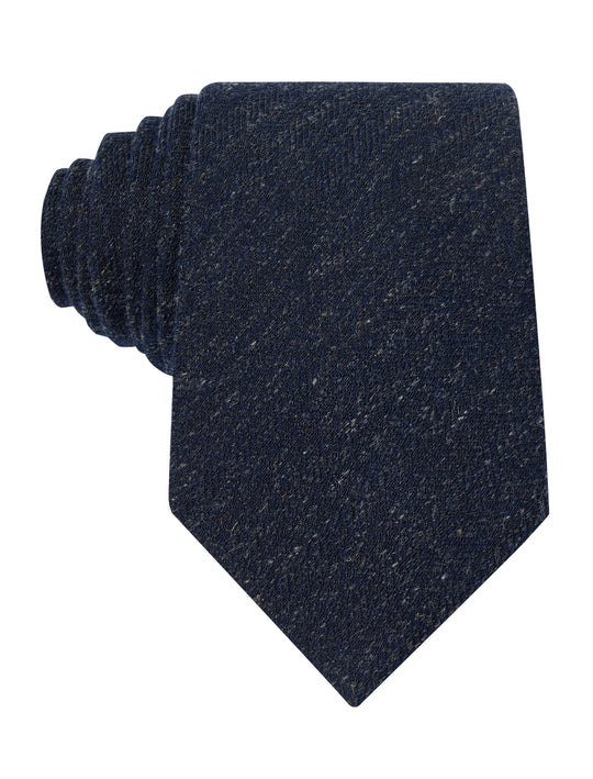 Deep Navy Linen Necktie