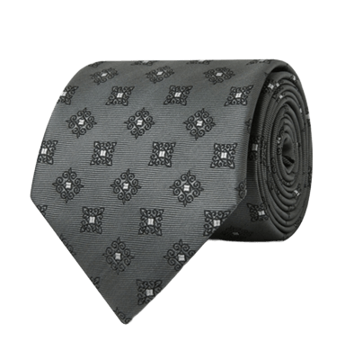Pewter Crest Necktie