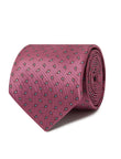 Camellia Rosebud Paisley Necktie - pink paisley detail - OTAA