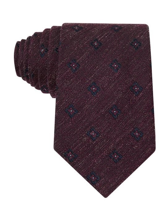 Port Medallion Linen Necktie