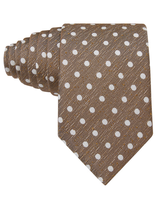 Walnut White Dot Necktie