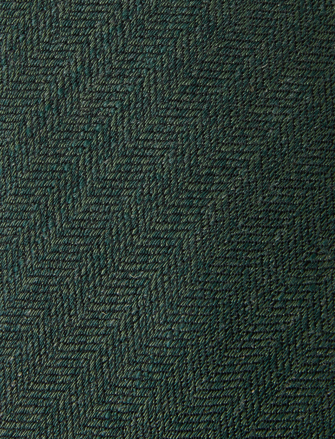 Fieldmoor Olive Linen Necktie - knotted view, olive green linen - OTAA