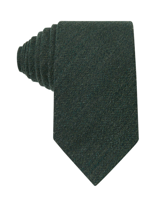 Fieldmoor Olive Linen Necktie