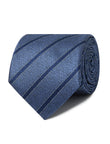 Tideway Reef Necktie - navy and sky blue stripe detail - OTAA